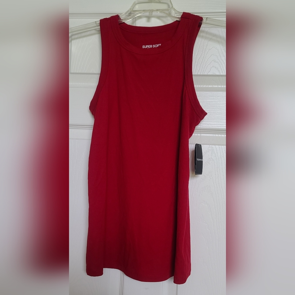 Torrid Red Sleeveless Top